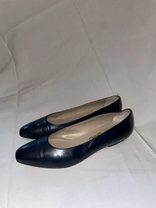 Luxury Vintage Italian Leather Shoes, Glass Salvatore Ferragamo - Picture 1 of 7
