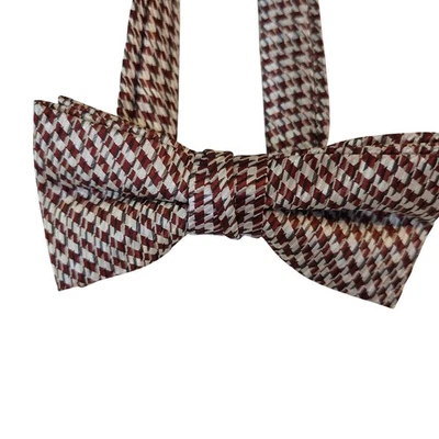 Corbata ajustable formal con patrón de pata de gallo clásica para hombre Foto 1 de 4