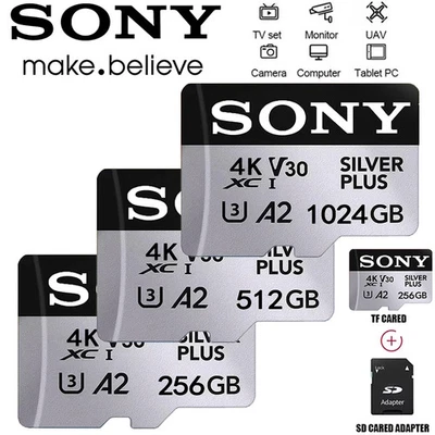 Tarjeta de memoria Sony TF A2 U3 V30 alta velocidad Micro SD 64 GB - 1 TB Foto 1 de 4