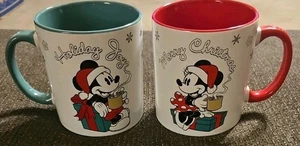 Juego de tazas de Navidad Disney Mickey & Minnie Mouse 20 oz. - Juego de 2 piezas - Imagen 1 de 7