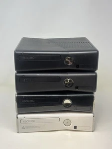 Lot Of 4 Broken Microsoft XBox 360 S Slim Console Parts Only/Repair No HDD - Picture 1 of 14