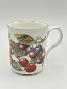 TAZZA CORONA TRENT INGHILTERRA 12 OZ BORDO ORO fragole e ciliegie - Foto 1 di 11