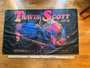 Travis Scott Astroworld 3x5 Flag- Bridgestone Arena. Ft. Sheck Wes - Picture 1 of 6