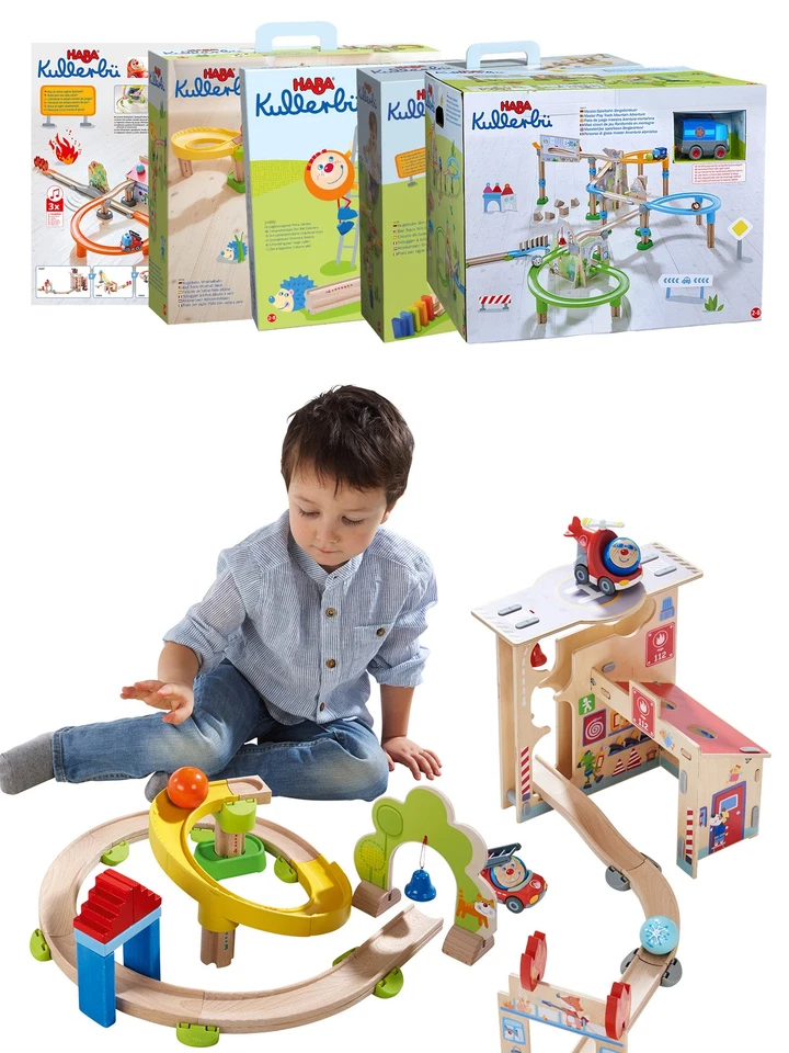 Haba Kugelbahn Kullerbü Und Zubehör Holz Spielzeug Lernen Kleinkinder 2+ Jahre - Bild 1 von 1