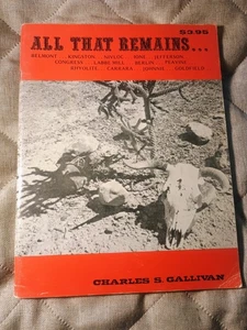 RARE All That Remains by Charles Gallivan Early Settlements Southern Nevada 1978 - Picture 1 of 15