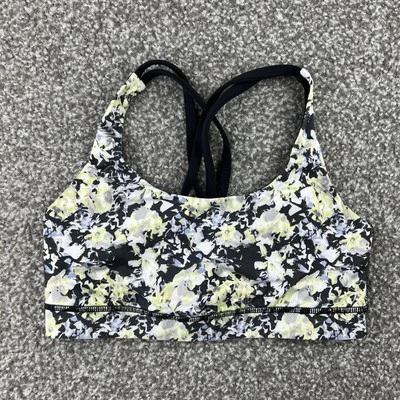 Lululemon Bra Womens 6 Multicolor Straps Yoga Gym Light Support Athletic Ladies - Image 1 of 4