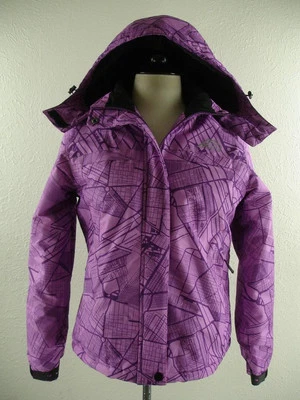 OTU Mujer Talla S Púrpura Impermeable Chaqueta de Lluvia Esquí Snowboard Con Capucha Parka Invierno Foto 1 de 4