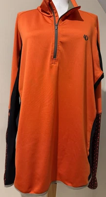 PEARL IZUMI Orange & Black Cycling Full Zip Jacket - Sz XL Extra Large - Image 1 of 4