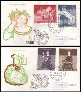 SAN MARINO 1969 FDC (Venedig) Ambrogio Lorenzetti Racc - Bild 1 von 1