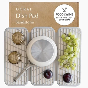 Dorai Home Dish Pad Quick-Dry Diatomite Stone for Kitchen Counter Sandstone - Picture 1 of 6