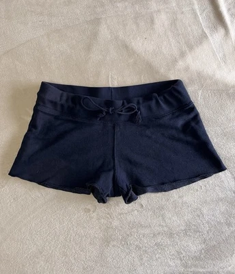 BRANDY MELVILLE John Galt Navy Pull On Sweat Shorts Women’s One Size EUC - Image 1 of 4