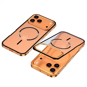 Funda delgada mate magnética con marco de metal para iPhone 13/14/15/16/17 Pro Max - Imagen 1 de 19