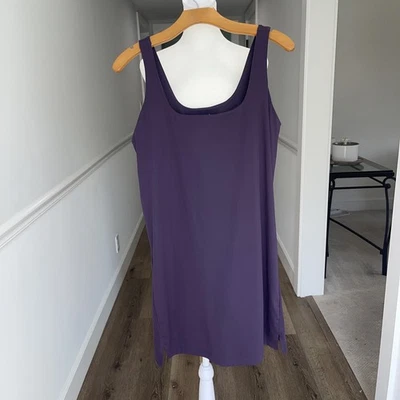 Vestido sin mangas sin mangas Old Navy para mujer XL Petite Active Powersoft púrpura Foto 1 de 4