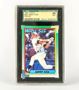 1990 Topps Sammy Sosa Rookie #692 SGC 96 Mint White Sox RC - Picture 1 of 2