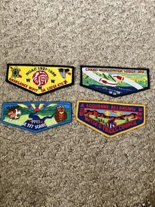 Lotto di 4 OA BSA LODGE FLAP PATCH - Lotto #9 - Foto 1 di 4