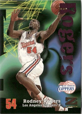1997-98 SKYBOX Z-FORCE RODNEY ROGERS LOS ANGELES CLIPPERS #54 - Image 1 of 3