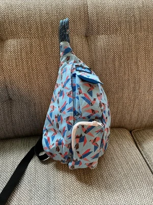 KAVU Rope Sling Bag  Multicolor Crossbody Backpack 100% Cotton Mini - Image 1 of 4