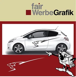 Seitendekor / Aufkleber/ Löwen  Silhouette / Peugeot 208 #2005 - Bild 1 von 1
