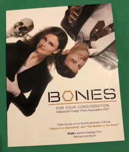2007 BONES FYC DVD DAVID BOREANAZ EMILY DESCHANEL +SPECIAL MESSAGE BRENNAN BOOTH - Picture 1 of 5