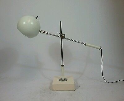 Vtg Atomic Mid Century Modern Retro Desk Table Lamp Light Drafting Adjustable • 349.99£