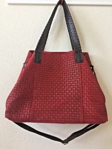 Borse in Pelle woven leather XL tote shoulder bag - Picture 1 of 17