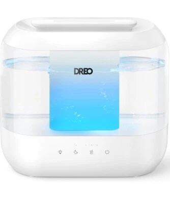 Dreo Humidifiers for Bedroom, Top Fill 4L Supersized Cool Mist Humidifier,... - Image 1 of 4