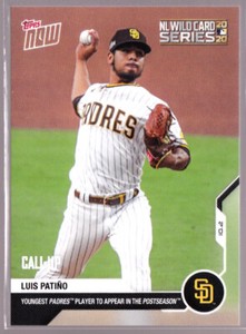 Luis Patino Call-Up Youngest Padres to Appear Postseason 10.2 2020 Topps NOW 360
