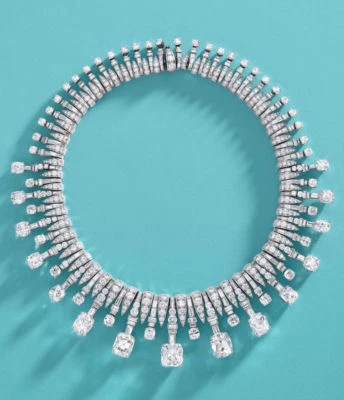 Collar estilo brillante cojín plata esterlina 925 liso cóctel fiesta mujer Foto 1 de 2