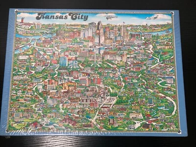 Buffalo Games Puzzle Kansas City New And Sealed 504 Pieces 1988 Vintage - Image 1 of 4