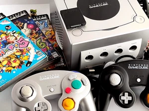 Nintendo GameCube Konsole mit Controller-Kabel Speicherkarte Spiel Soft Lot 3 Set - Bild 1 von 12