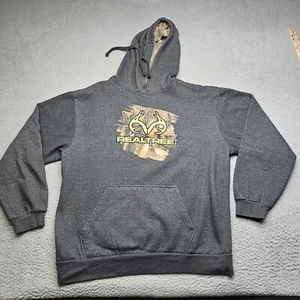 Realtree Pullover Herren XL grau langarm Kapuzenpullover Outdoor - Bild 1 von 15