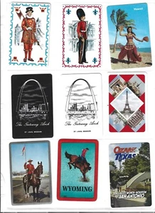 54 tarjetas individuales/intercambiables de cartas de viaje de Estados Unidos y en todo el mundo - Imagen 1 de 12
