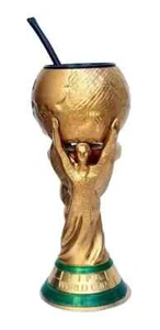 Copa Mundial FIFA QATAR 2022 - MATE en 3D + Bombilla - Fútbol Argentina - Imagen 1 de 2
