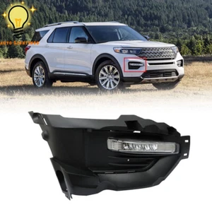 Passenger Right Side Fog Lights LED Lamps w/Cover For 2020-2021 Ford Explorer - Picture 1 of 8