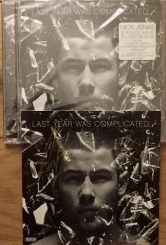 NICK JONAS-LAST YEAR WAS COMPLICATED SIGNED CD-PROOF -JONAS BROTHERS Cover