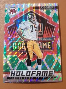 2022 Panini Mosaic - Holofame Joe Greene #HF-7 Green Prizm - Picture 1 of 2