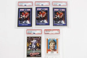 (5) Lotto Carte Classificate Oddball John Elway PSA Sports Card News Panini Sticker - Foto 1 di 4