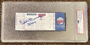 Eddie Murray Autograph Signed 6/30/1995 Ticket w/ 3000 Hit PSA Auto HOF - Picture 1 of 5