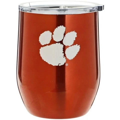 Clemson Tigers 16oz Curved Ultra Travel Tumbler [NEW] NCAA Cup Mug Coffee Drink Cover