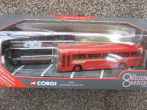 Corgi OOC Lancashire Holiday Set 97095 1:76 Scale - Leyland PD2 & Leopard BOXED - Picture 1 of 2