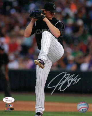 Jon Gray Autographed/Signed Colorado Rockies 8x10 Photo JSA 16873 PF - Image 1 of 2