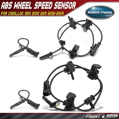 4 件全新前后 ABS 车轮速度传感器适用于凯迪拉克 SRX 2010 2011 2012-2014 — 第 1/4 张图片