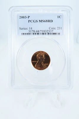 2003-P PCGS MS68RD Lincoln Memorial Cent Business Strike 1C - Image 1 of 2