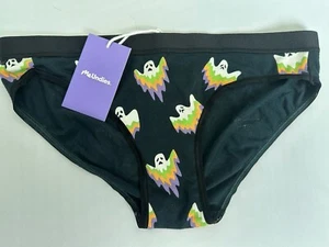 Nuevo MeUndies FAB-BOO-LOUS Negro Breve Fantasma NUEVO Halloween Talla XS - Imagen 1 de 4