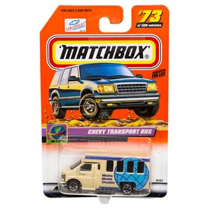 Matchbox #73 Chevy Transport Bus Cream 2000 New On Card - Picture 1 of 1