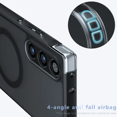 For ZTE nubia RedMagic 10 Air, Magnetic Matte Soft Bumper Acrylic Cover Case - Imagem 1 de 4