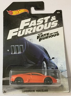 Lamborghini Murcielago Automobile Fast & Furious 6/6 Hot Wheels And The Fate Of - Immagine 1 di 4