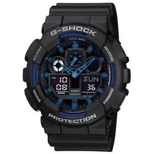 Casio G-Shock GA-100-1A2ER 55mm schwarzes Kunstharzgehäuse mit schwarzem Kunstharzarmband Armbanduhr für Herren