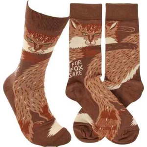 Calcetines Para Fox Sake Unisex Talla M/L Novedad Primitivos por Kathy Moda Nuevos - Imagen 1 de 2