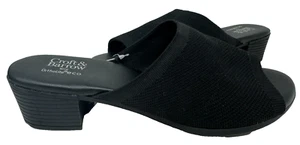 Croft & Barrow Women's Fly Knit Balsm Slip On Slide Sandals Black Size:6 98T - Picture 1 of 5